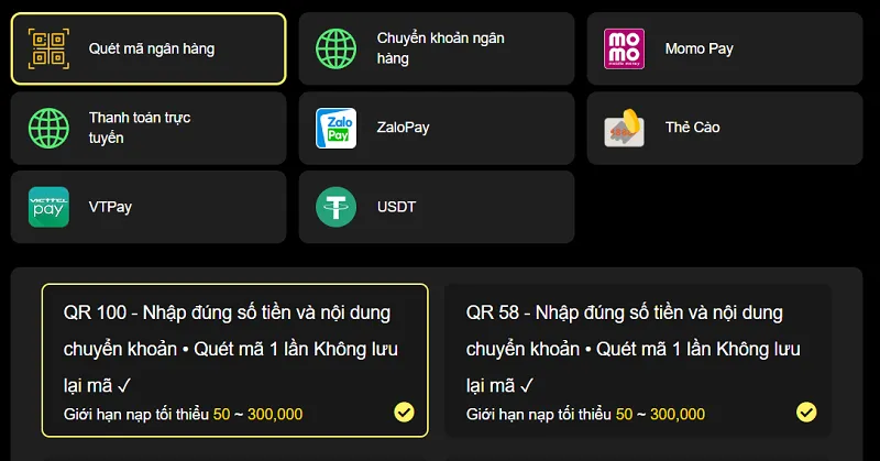 nạp tiền win55